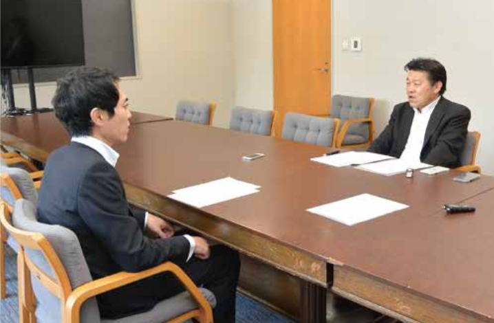 インタビュー風景