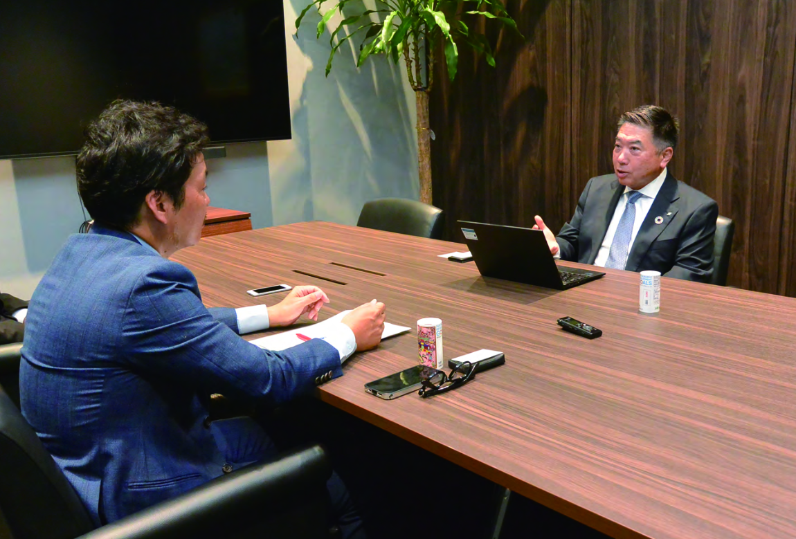 インタビュー風景